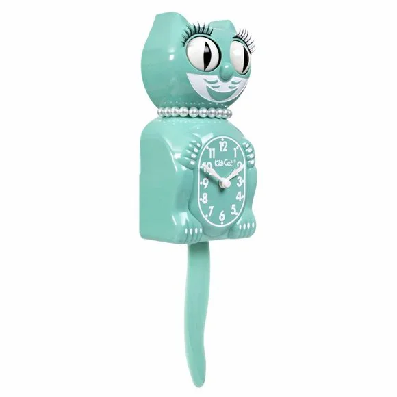 RETIRED Urban Outfitters Ocean Waves Lady KIT-CAT CLOCK KAT KLOCK